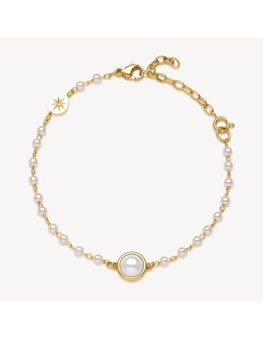 Bracciale BROSWAY Essential in acciaio 316L dorato con centrale per...