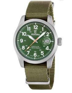 Orologio FESTINA Swiss Made Field F20082/2 Compact Verde con cintur...