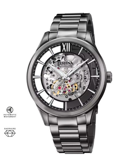 Orologio FESTINA Automatic F20632/1 Black con cinturino in acciaio ...