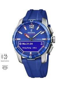 Smartwatch FESTINA Connected D F23000/3 Blu con cinturino in silico...