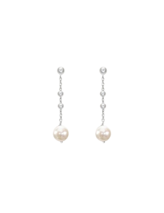 STROILI Orecchini Pendenti Silver Pearls Argento Rodiato Perla sintentica 1615977