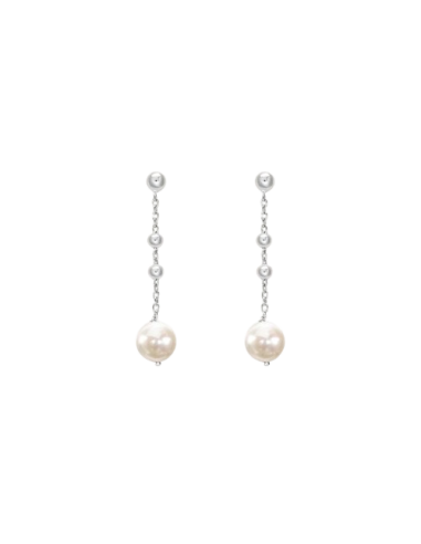 STROILI Orecchini Pendenti Silver Pearls Argento Rodiato Perla sintentica 1615977