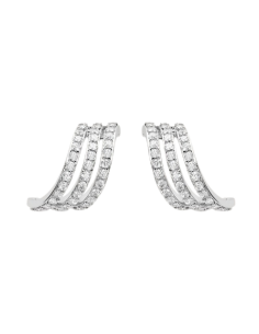 STROILI Orecchini A Cerchio Silver Shine Argento Rodiato Cubic Zirconia 1694205