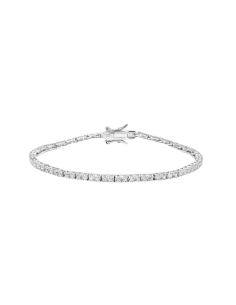 STROILI Bracciale Tennis Silver Elegance Argento Rodiato Cubic Zirconia 1621133