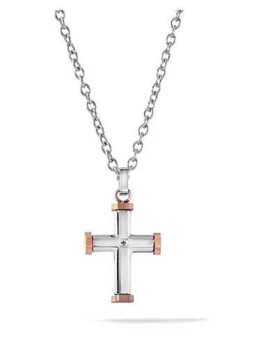 Acquista Collana COMETE GIOIELLI Uomo UGL 757 in acciaio con croce ...