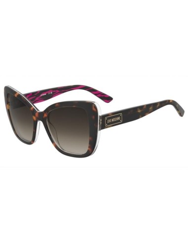 Occhiali da sole MOSCHINO LOVE MOL083/S 2VL HA 54 Havana Pattern Pi...