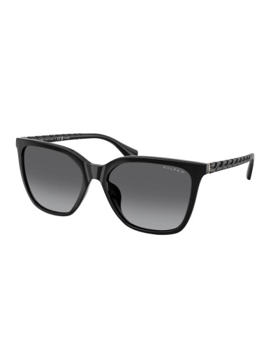 Occhiali da sole RALPH LAUREN RA5328U 5001T3 Shiny Black Grey Gradi...