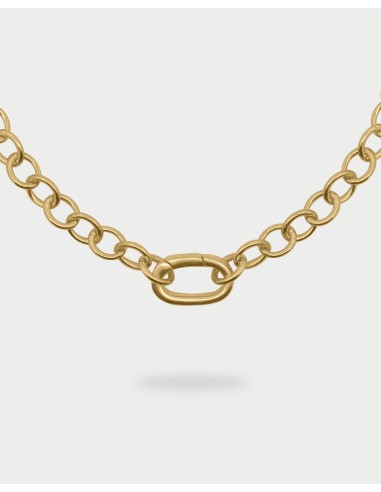 Girocollo Rolò chain Base ovale RUE DES MILLE Charmbar in argento 9...