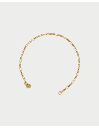 Bracciale 3+1 chain Base RUE DES MILLE Charmbar in argento 925 dora...