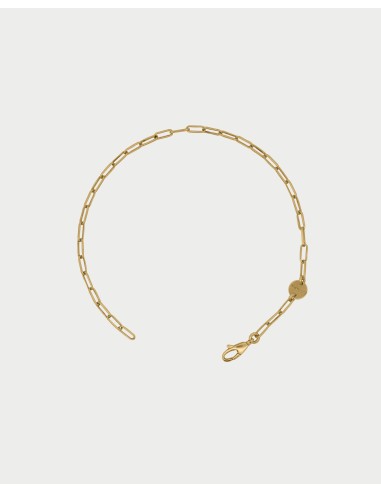 Bracciale link chain Base RUE DES MILLE Charmbar in argento 925 dor...