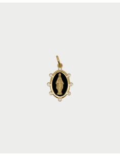 Charm Madonna Noir RUE DES MILLE Charmbar in argento 925 dorato CB-...