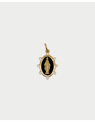 Charm Madonna Noir RUE DES MILLE Charmbar in argento 925 dorato CB-...