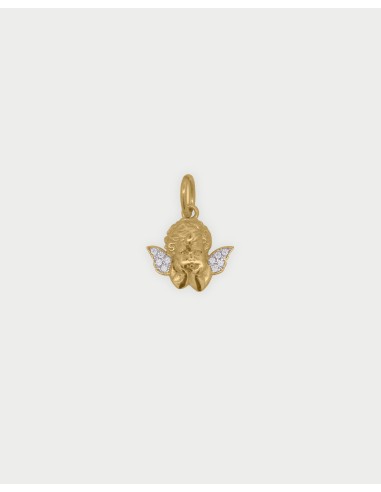 Charm Angel RUE DES MILLE Charmbar in argento 925 dorato e cristall...