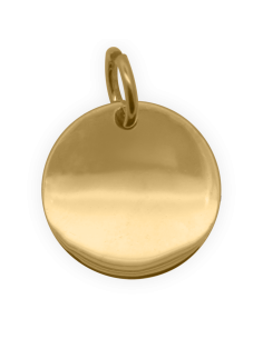 Charm Medaglia Circle RUE DES MILLE Charmbar in argento 925 dorato ...