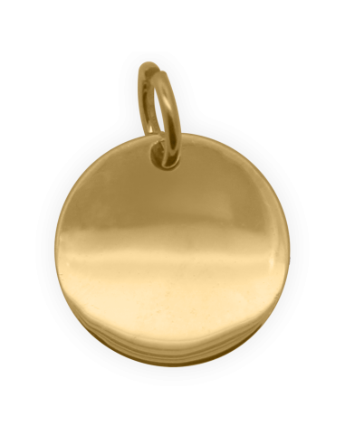 Charm Medaglia Circle RUE DES MILLE Charmbar in argento 925 dorato ...