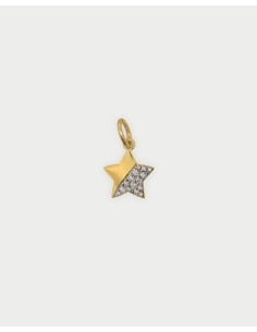 Charm Stella RUE DES MILLE Charmbar in argento 925 dorato e cristal...
