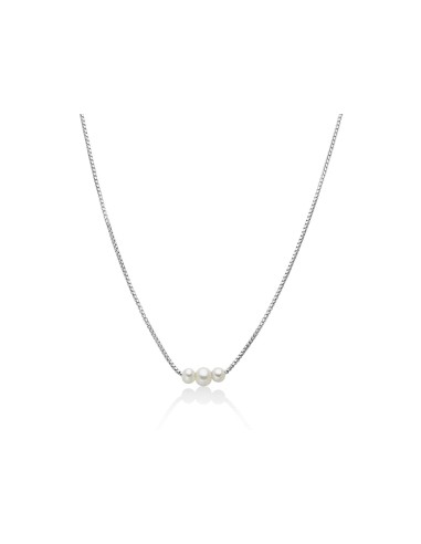 Collana MILUNA Miss Italia in argento 925 con perle PCL6628 only 99...