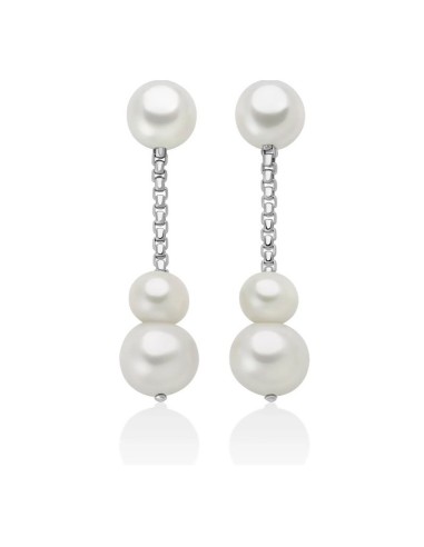 Acquista Orecchini pendenti MILUNA Miss Italia in argento 925 con p...