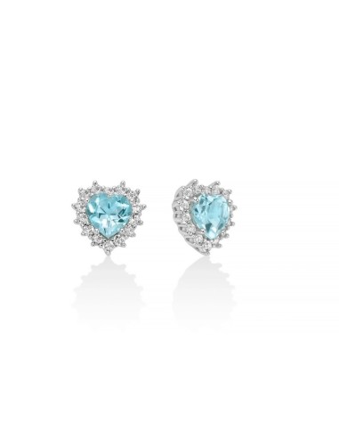 Acquista Orecchini MILUNA in argento 925 con Gemma del Cielo taglio...