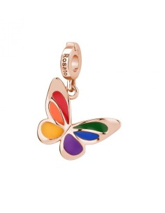 Charm ROSATO STORIE in argento rosato e smalti colorati RZLE039 Far...