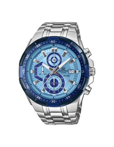 Orologio CASIO Edifice Cronografo EFR-539DE-2AVUEF Silver Sky Blue ...