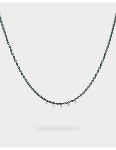 Girocollo RUE DES MILLE Gipsy Chic in argento 925 catena verniciata...