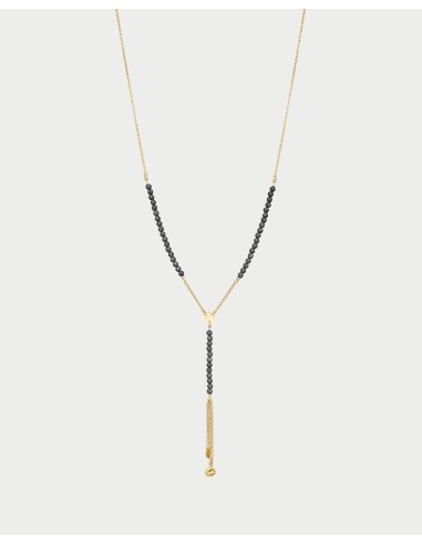 Collana rosario RUE DES MILLE Gipsy Chic con pepite di Zirconi Milk...