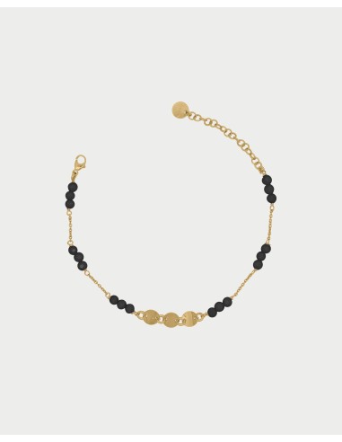 Bracciale RUE DES MILLE Gipsy Chic catena zirconi Milky e Medaglie ...