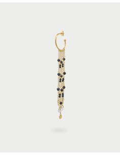 Mono orecchino Hoop RUE DES MILLE Gipsy Chic con catene e pendenti ...