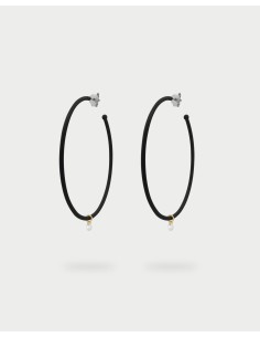 Orecchini Hoops big RUE DES MILLE Gipsy Chic in argento 925 vernici...