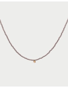 Girocollo RUE DES MILLE Gipsy Chic filo di pepite zirconi Milky in ...