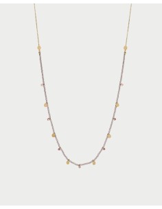 Collana lunga RUE DES MILLE Gipsy Chic con pepite di Zirconi Milky ...
