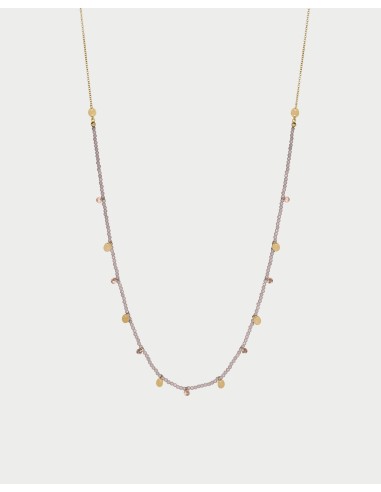 Collana lunga RUE DES MILLE Gipsy Chic con pepite di Zirconi Milky ...