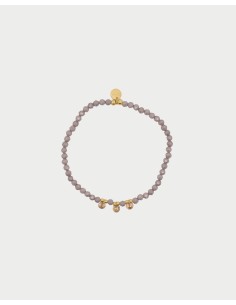 Bracciale elastico RUE DES MILLE Gipsy Chic zirconi Milky in argent...