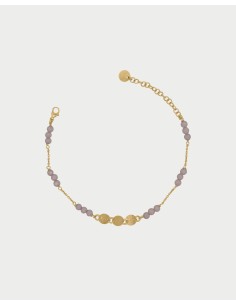 Bracciale RUE DES MILLE Gipsy Chic catena zirconi Milky e Medaglie ...