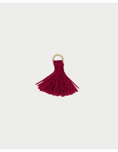 Charm Nappa Burgundy RUE DES MILLE Charmbar in argento 925 dorato C...
