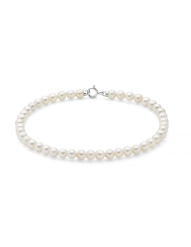 Bracciale MILUNA in oro bianco 18Kt e perle Ø 4-4,5 PBR3731 only 12...