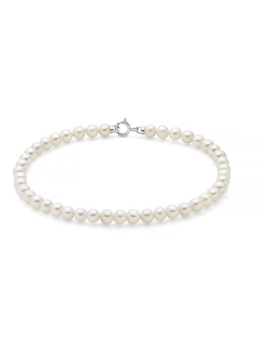 Bracciale MILUNA in oro bianco 18Kt e perle Ø 4,5-5 PBR3730 only 13...