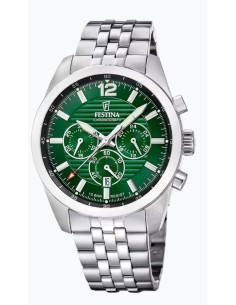 Orologio FESTINA Timeless Chronograph F20742/5 Verde con cinturino ...