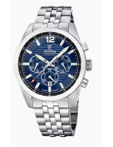 Orologio FESTINA Timeless Chronograph F20742/4 Blu con cinturino in...