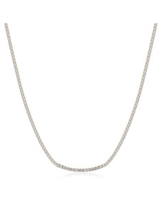 Collana tennis BROSWAY Desideri BEIN023 in acciaio 316L dorato con ...