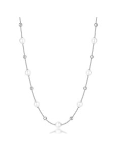 Collana BROSWAY Perfect in acciaio 316L perle e sfere BPC48  a solo...
