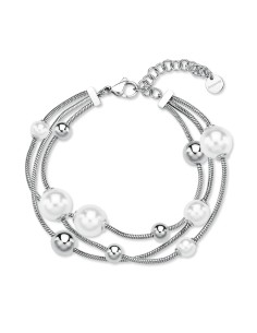 Bracciale multifilo BROSWAY Perfect in acciaio 316L perle e sfere B...