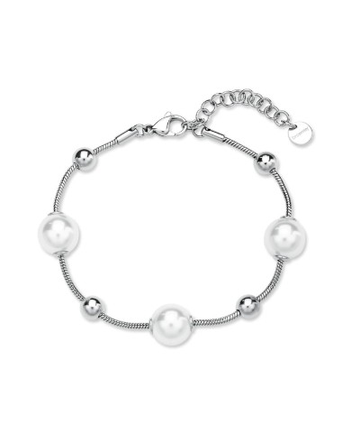 Bracciale BROSWAY Perfect in acciaio 316L perle e sfere BPC56 only ...