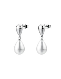 Orecchini pendenti BROSWAY Perfect in acciaio 316L con elemento goc...