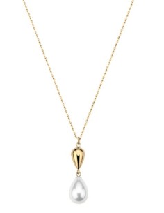 Collana BROSWAY Perfect in acciaio 316L dorato con elemento goccia ...