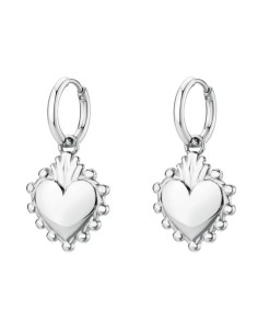 Orecchini pendenti BROSWAY Chakra Amore in acciaio 316L con Cuore B...