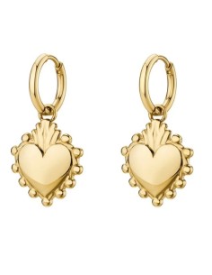 Orecchini pendenti BROSWAY Chakra Amore in acciaio 316L dorato con ...