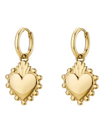 Orecchini pendenti BROSWAY Chakra Amore in acciaio 316L dorato con ...