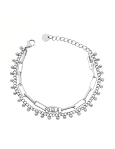 Bracciale doppio filo LIU-JO in acciaio LJ2999  a solo 31,20 € su O...